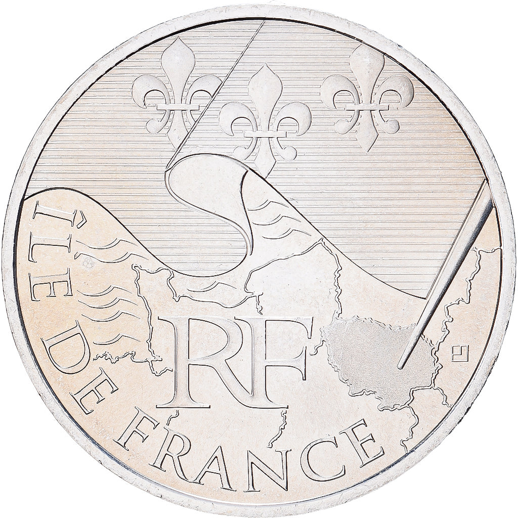 Francia, 10 Euro, Île-de-France, 2010, Paris, Argento, SPL, KM:1657