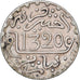 Morocco, 'Abd al-Aziz, 1/20 Rial, 1/2 Dirham, 1320, London, Silver, VF(30-35)