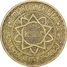 Morocco, Mohammed V, 5 Francs, 1365, Paris, Aluminum-Bronze, AU(50-53), KM:43