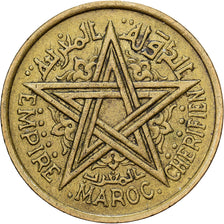 Marrocos, Mohammed V, 2 Francs, AH 1364/1945, Paris, Alumínio-Bronze