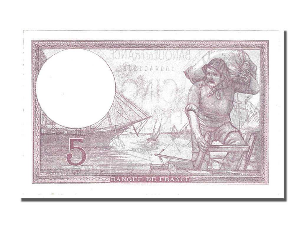 Banknote, France, 5 Francs, 5 F 1917-1940 ''Violet'', 1940, 1940-12-26