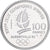 France, 100 Francs, 1992 Olympics, Albertville, Ski Jumping, 1991, MDP, Proof
