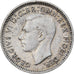 Austrália, George VI, Threepence, 1951, Prata, EF(40-45), KM:37