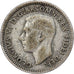 Australië, George VI, Threepence, 1949, Zilver, ZF, KM:37