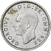 Great Britain, George VI, 6 Pence, 1941, Copper-nickel, EF(40-45), KM:862