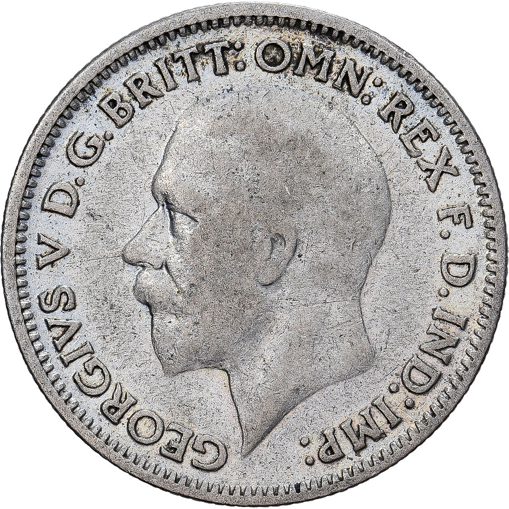 Great Britain, George V, 6 Pence, 1934, Silver, EF(40-45), KM:832