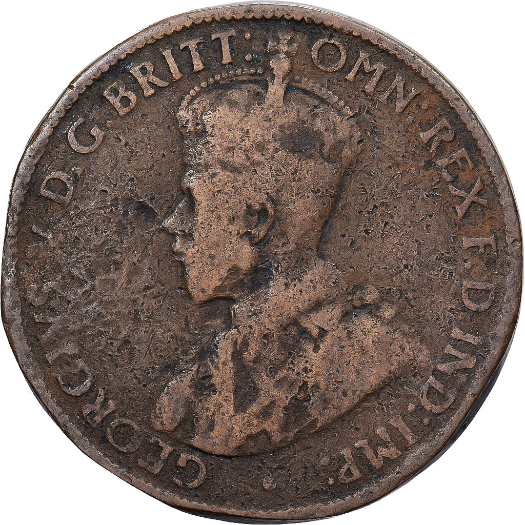 Austrália, George V, 1/2 Penny, 1913, Bronze, VF(30-35), KM:22