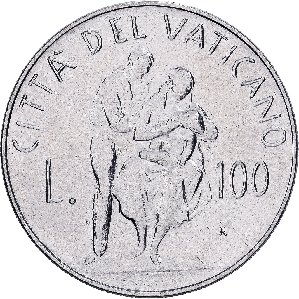 CITTÀ DEL VATICANO, 100 Lire, 1982, Rome, FDC, Nichel, BB+