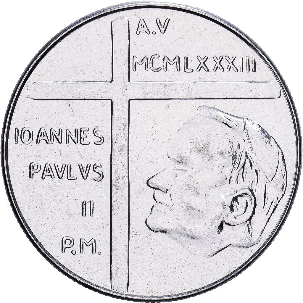 Vatican, John Paul II, 100 Lire, 1983, Rome, FDC, Stainless Steel, AU(55-58)