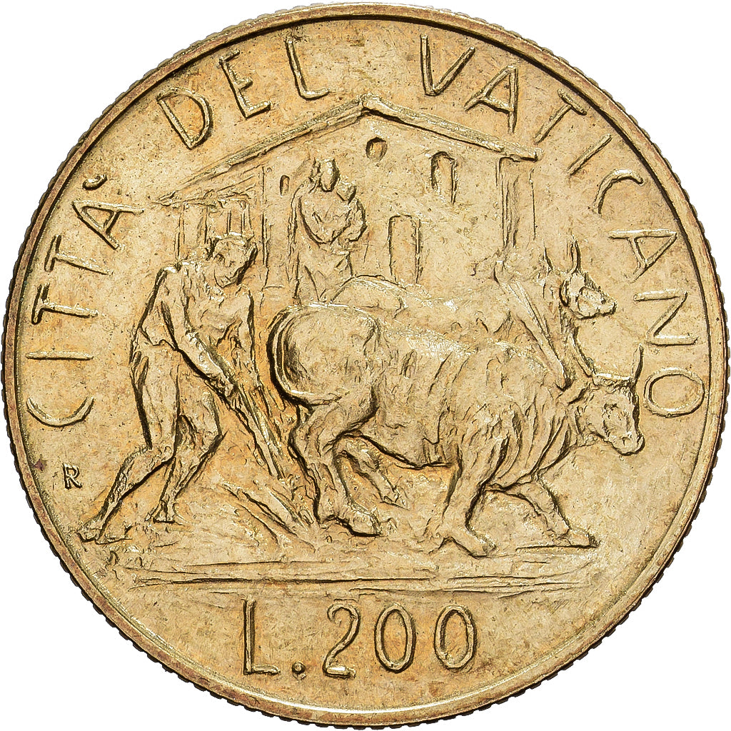 PAŃSTWO WATYKAŃSKIE, John Paul II, 200 Lire, 1982 (Anno IV), Rome