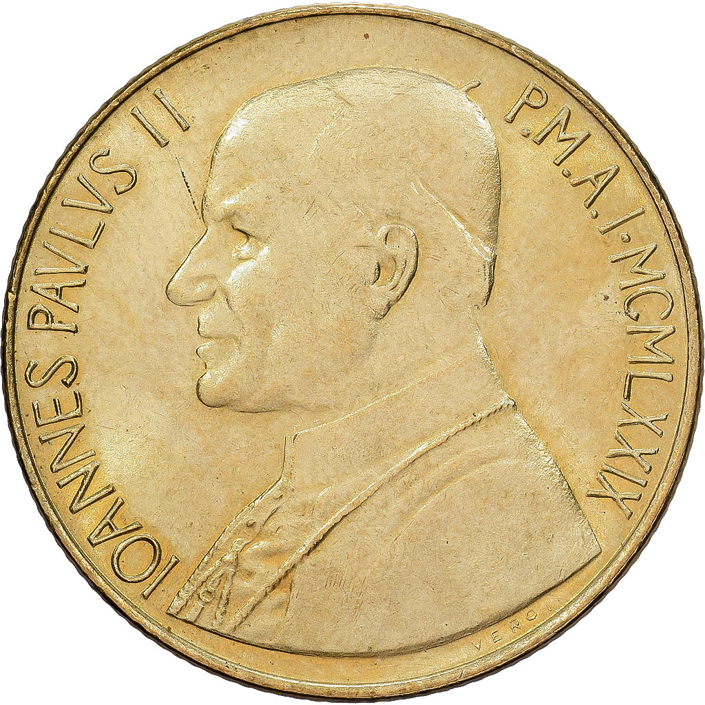 Vatican, John Paul II, 200 Lire, 1979, Rome, Aluminum-Bronze, EF(40-45), KM:147