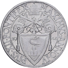Vatican, 1 Lire, 1942, Acier inoxydable, AU(50-53), KM:35