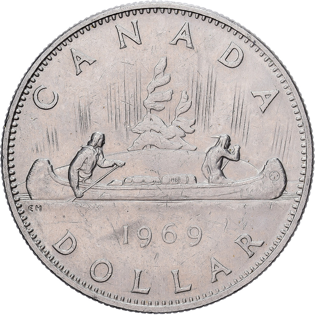 Canada, Élisabeth II, Dollar, 1969, Ottawa, Nickel, TTB+, KM:117