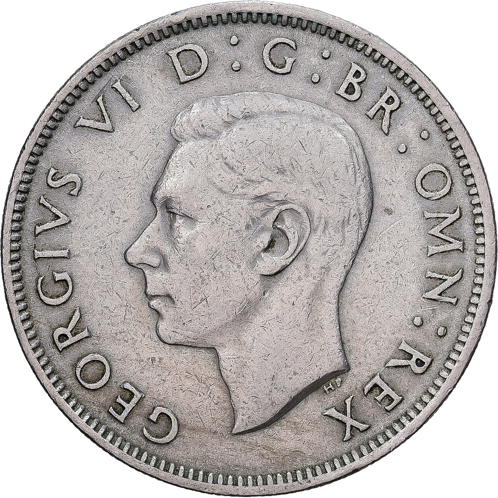 Groot Bretagne, George VI, Florin, Two Shillings, 1947, Cupro-nikkel, ZF+