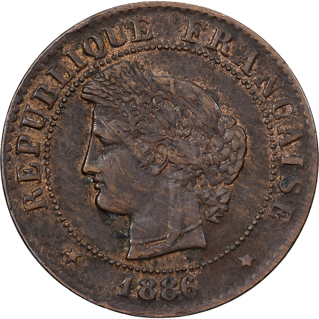 France, Centime, Cérès, 1886, Paris, Bronze, TTB, Gadoury:88, KM:826.1