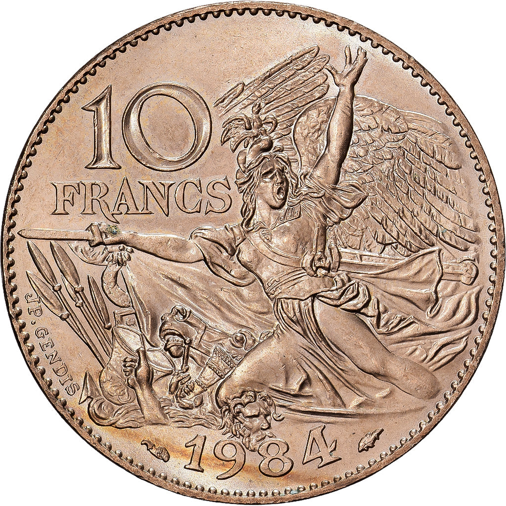 France, 10 Francs, 1984, SUP, Cupro-nickel Aluminium, Gadoury:818