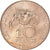 França, 10 Francs, Conquête de l'espace, 1985, MDP, Tranche A, Cobre-níquel