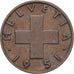 Schweiz, 2 Rappen, 1951, Bern, Bronze, SS, KM:47