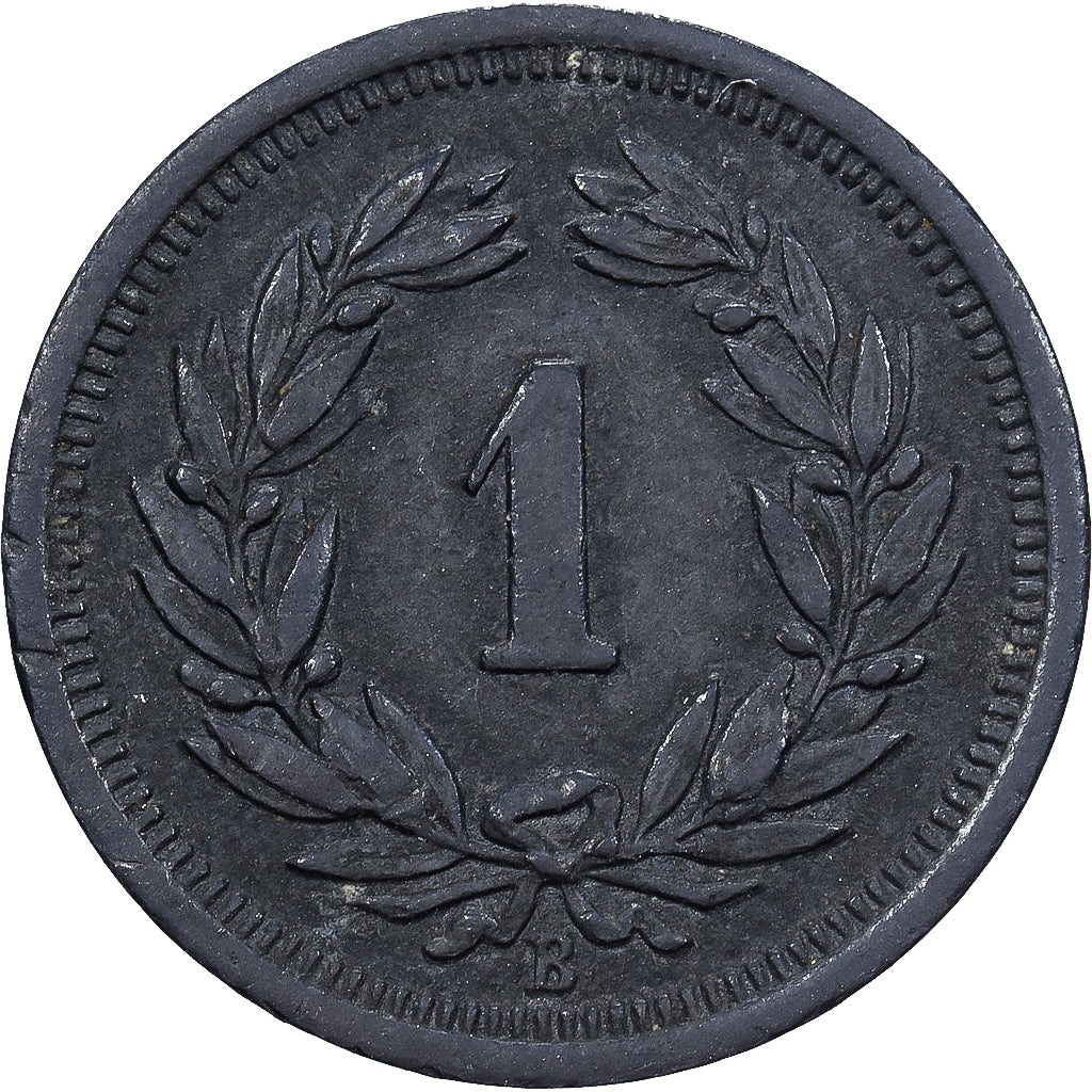 Switzerland, Rappen, 1944, Bern, Zinc, EF(40-45), KM:3a