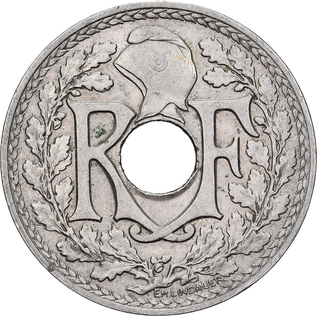 Frankrijk, 25 Centimes, Lindauer, 1915, Nickel, FR+, Gadoury:379, KM:867