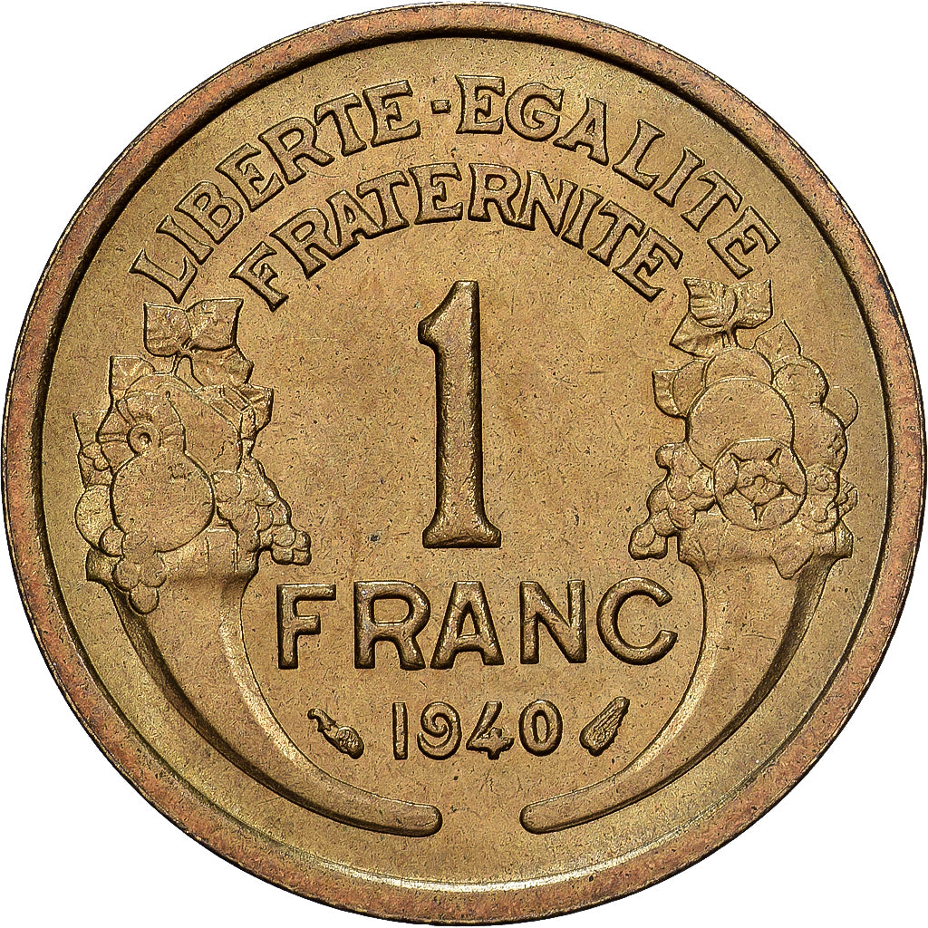 França, Franc, Morlon, 1940, Monnaie de Paris, Alumínio-Bronze, AU(50-53)