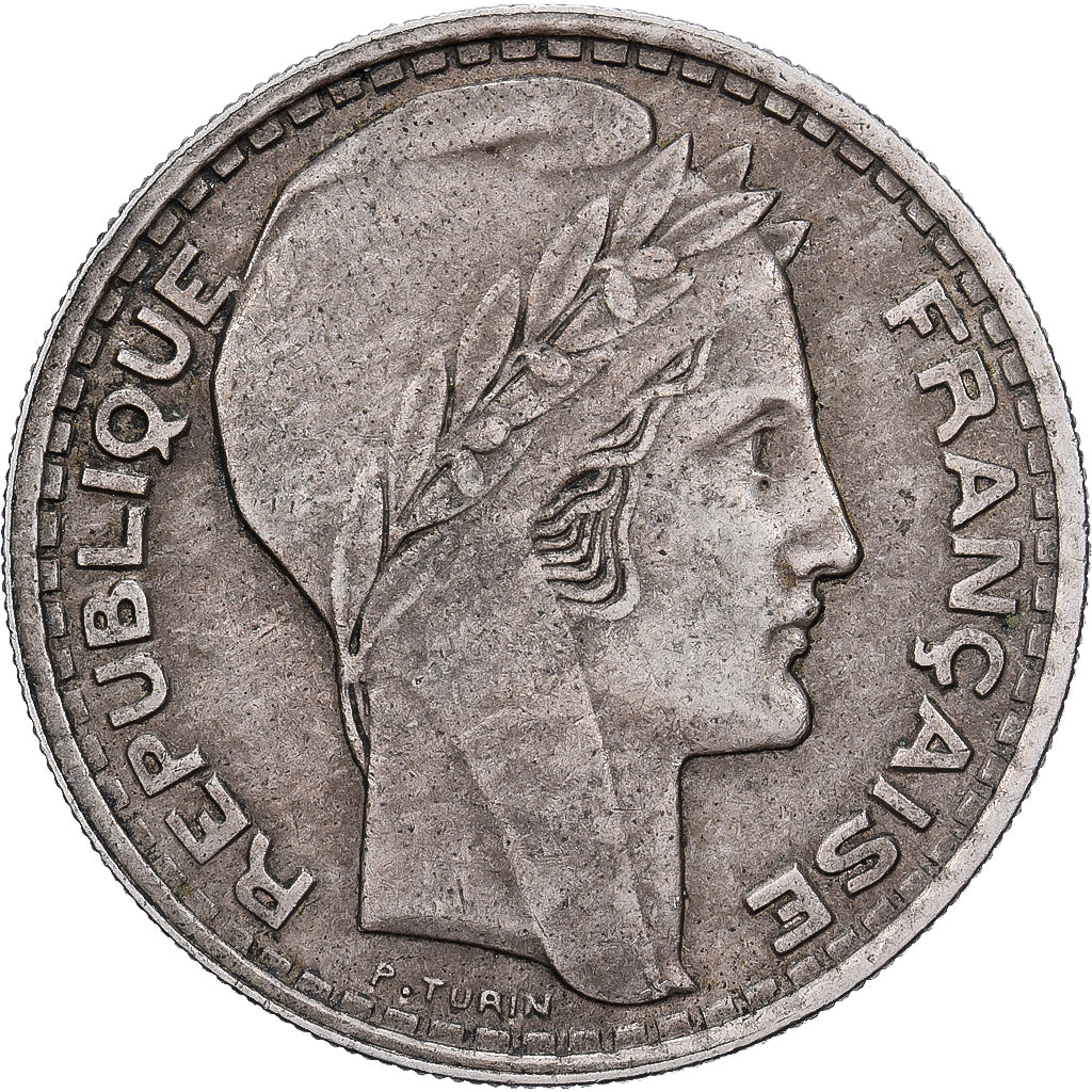 Frankreich, 10 Francs, Turin, 1945, Paris, Kupfer-Nickel, S+, Gadoury:810