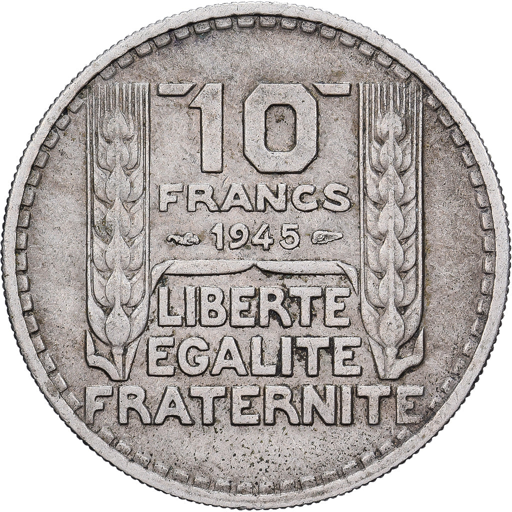 Frankreich, 10 Francs, Turin, 1945, Paris, Kupfer-Nickel, S+, Gadoury:810