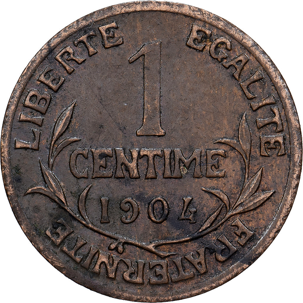Francja, Centime, Dupuis, 1904, Paris, Brązowy, VF(30-35), Gadoury:90