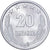 Albania, 20 Qindarka, 1969, Alluminio, SPL, KM:46