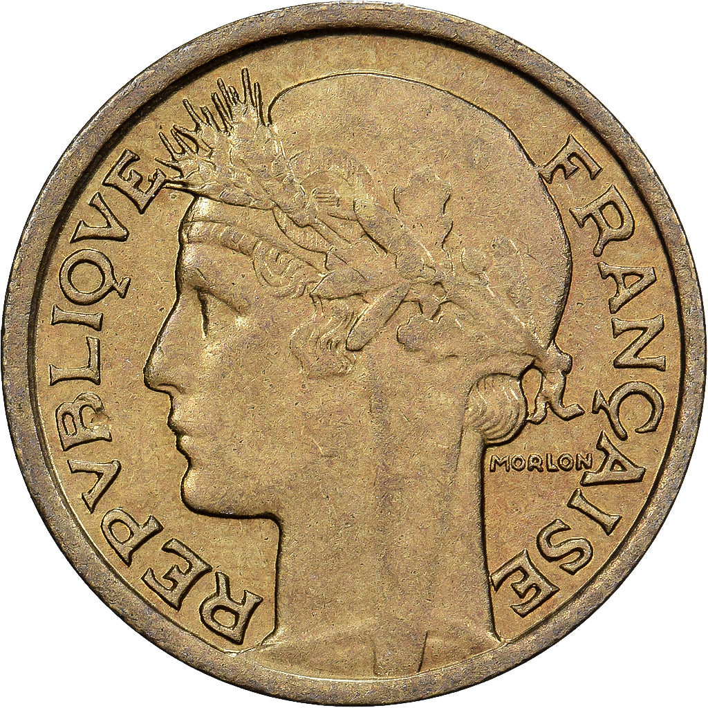 França, 50 Centimes, Morlon, 1941, Paris, Alumínio-Bronze, AU(50-53)