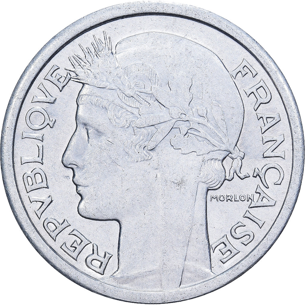 Munten, Frankrijk, Morlon, Franc, 1947, Paris, FR+, Aluminium, KM:885a.1