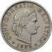 Schweiz, 20 Rappen, 1883, Bern, Nickel, SS, KM:29