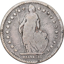 Switzerland, 1 Franc, 1875, Bern, Silver, VF(20-25), KM:23