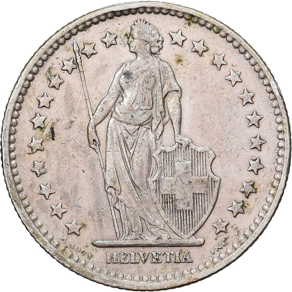 Schweiz, 2 Francs, 1920, Bern, Silber, S+, KM:21