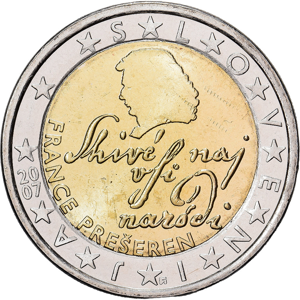 Slovénie, 2 Euro, 2007, Vantaa, Bimétallique, TTB+, KM:75