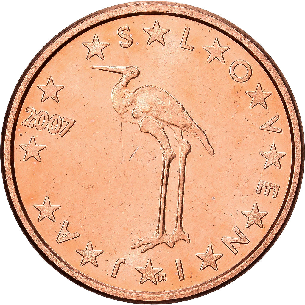 Slovenia, 1 Centime, 2007, Lisbon, Acier plaqué cuivre, SPL, KM:68
