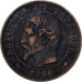 Francia, 2 Centimes, 1856, Paris, Bronce, BC+, KM:796.6