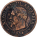França, 2 Centimes, 1854, Lille, Bronze, VF(20-25), KM:796.6