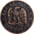 Francia, 2 Centimes, 1853, Paris, Bronzo, MB, KM:796.6