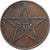 Moneda, Marruecos, Yusuf, 10 Mazunas, AH 1330, bi-Bariz, Paris, MBC, Bronce