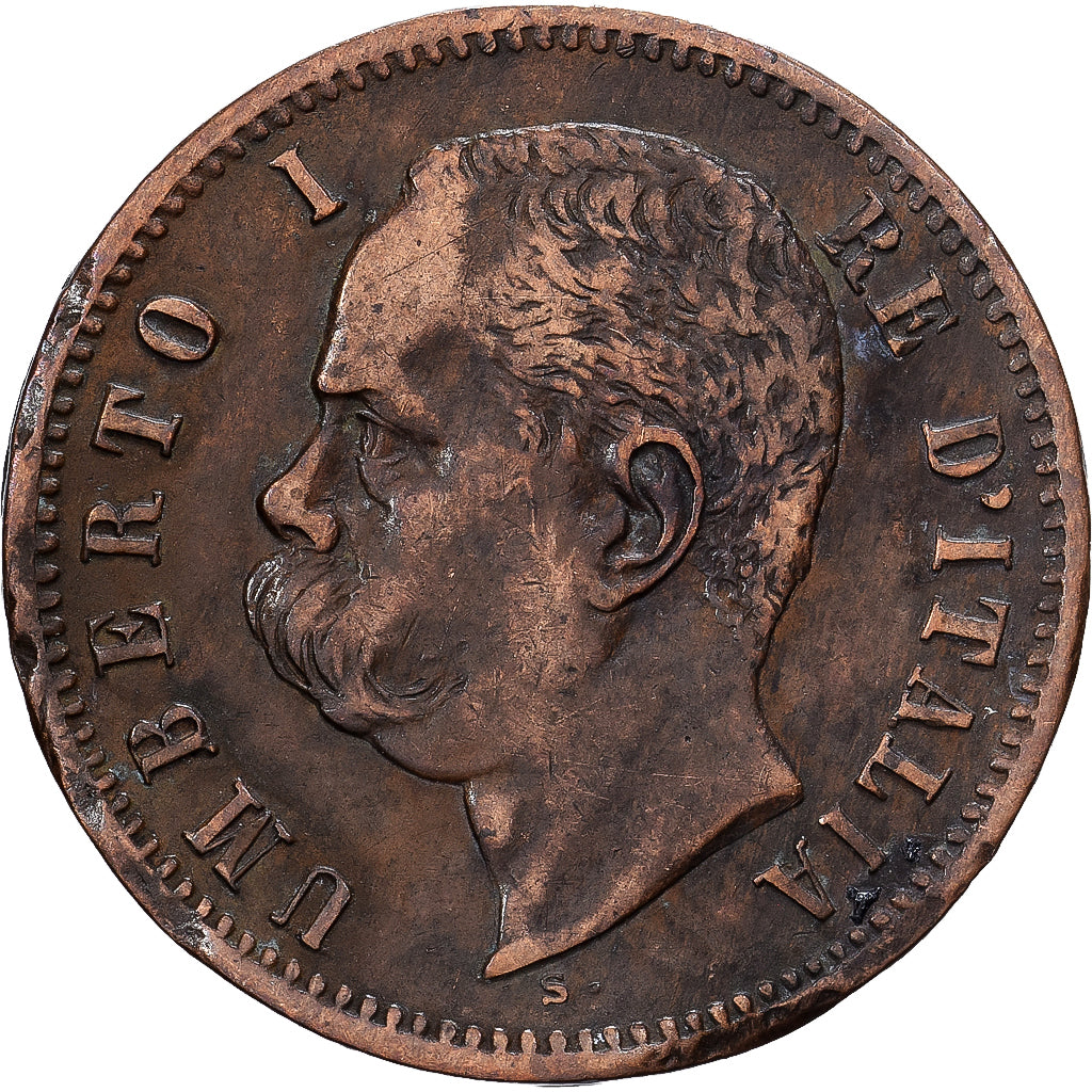 Italië, Umberto I, 2 Centesimi, 1897, Rome, Koper, FR+