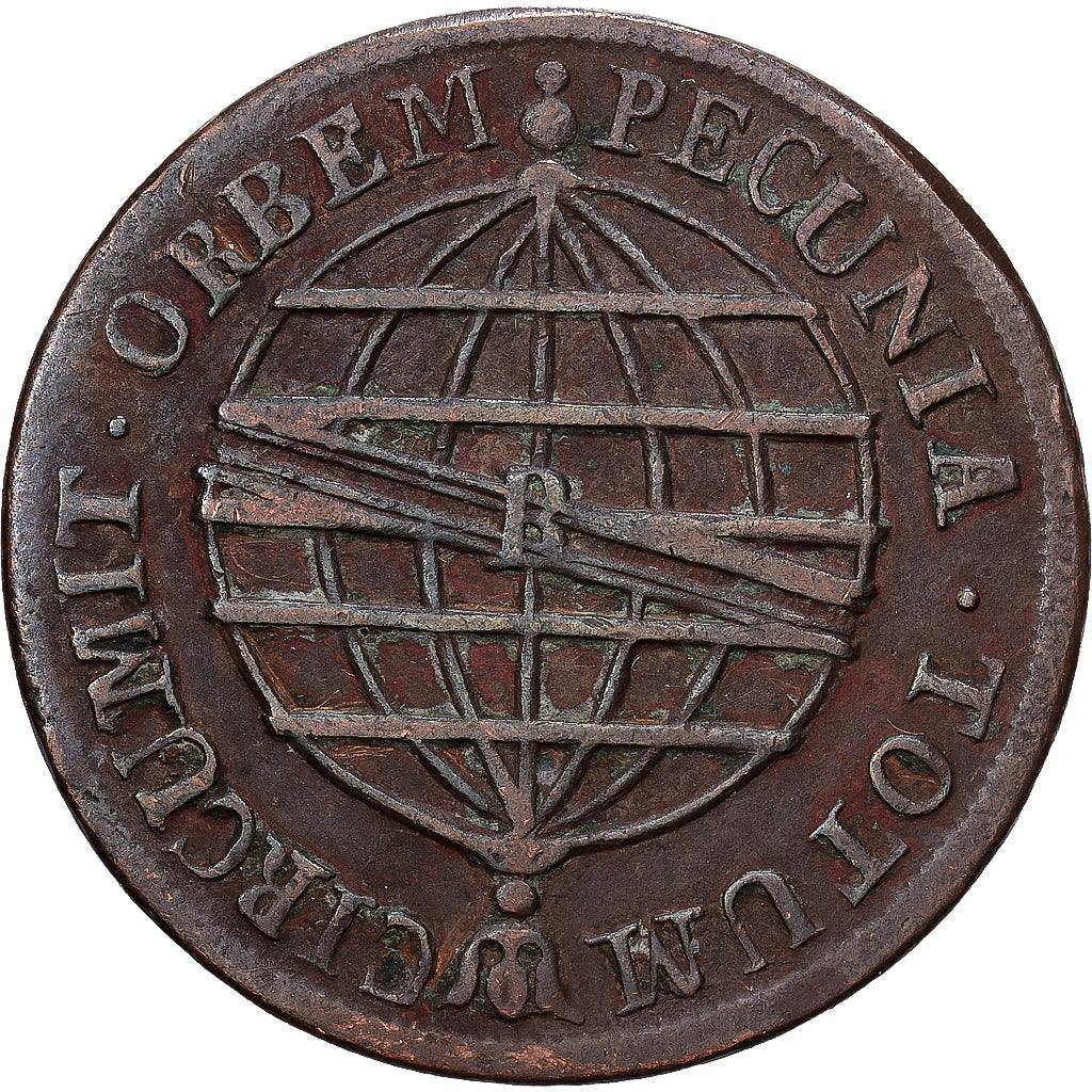 Brazil, Joao, 10 Reis, 1815, Bahia, Copper, EF(40-45), KM:232.2