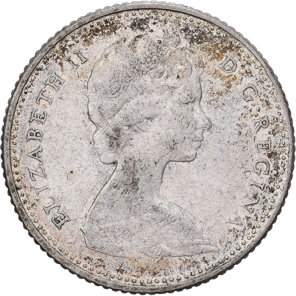 Canadá, Elizabeth II, 10 Cents, 1968, Royal Canadian Mint, Níquel, BC+, KM:72a