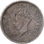 India-Británica, George VI, 1/4 Rupee, 1944, Bombay, Plata, BC+, KM:547