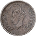 India-Brits, George VI, 1/4 Rupee, 1944, Bombay, Zilver, FR, KM:547