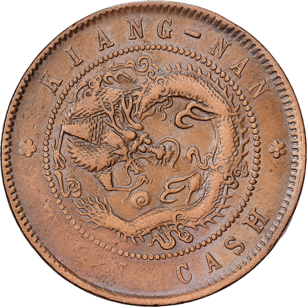 China, KIANGNAN, Kuang-hs, 10 Cash, 1903, Cobre, VF(30-35), KM:135.4