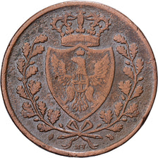 STATI ITALIANI, SARDINIA, Carlo Felice, 5 Centesimi, 1826, Turin, Rame, BB