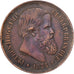 Brasil, Pedro II, 40 Reis, 1874, Bronce, MBC, KM:479
