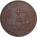 CHINA, REPÚBLICA DA, 10 Cash, 10 Wen, 1920, Cobre, VF(30-35), KM:303