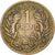 Tunisia, 1 Franc, 1921, Aluminum-Bronze, VF(30-35)